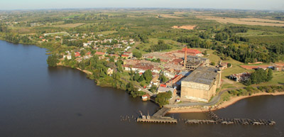 vista aérea del ex frigorífico