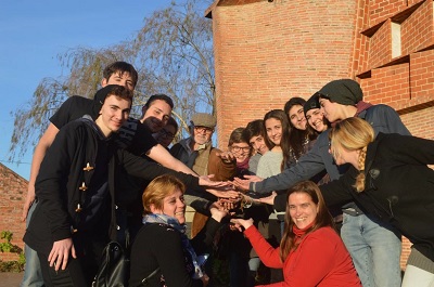 Estudiantes del Club de Ciencias del liceo de Tarariras