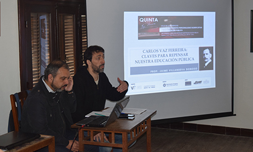 conferencia en la Quinta Vaz Ferreira