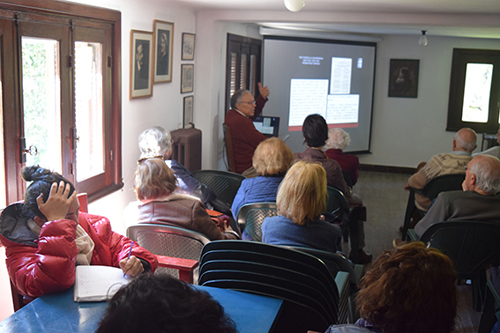 conferencia en la Quinta Vaz Ferreira