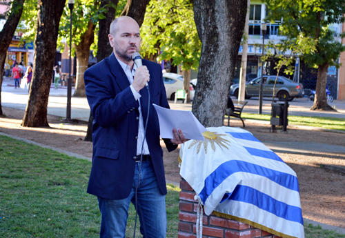 Nicolás Pons haciendo uso de la palabra